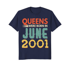 Queens Born In JUNE 2001 17th Awesome Birthday Gift Shirt