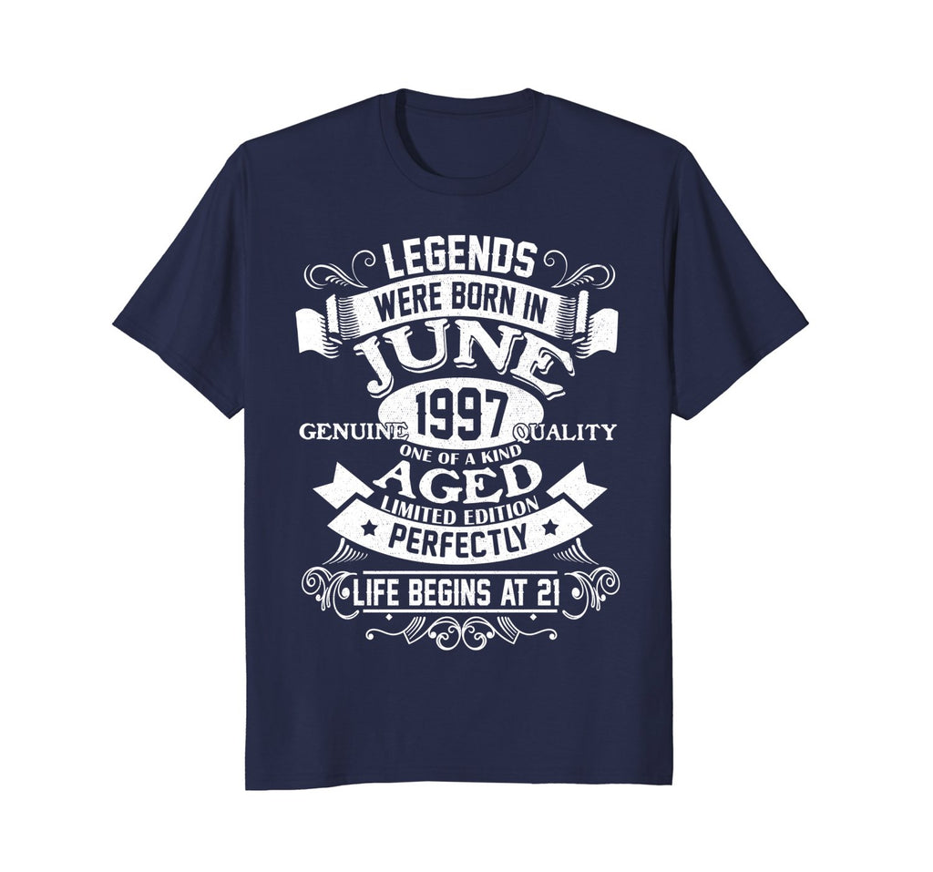 Legends Were Born In June 1997, 21st Birthday Gift Shirt