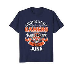 Gamers Born in June Birthday Gift TShirt