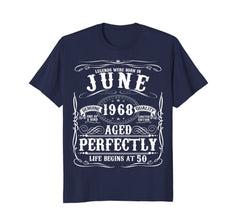 Funny 50th Birthday Legend June 1968 T-Shirt Fifty Gift