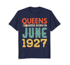 Image of Queens Born In JUNE 1927 91st Awesome Birthday Gift Shirt