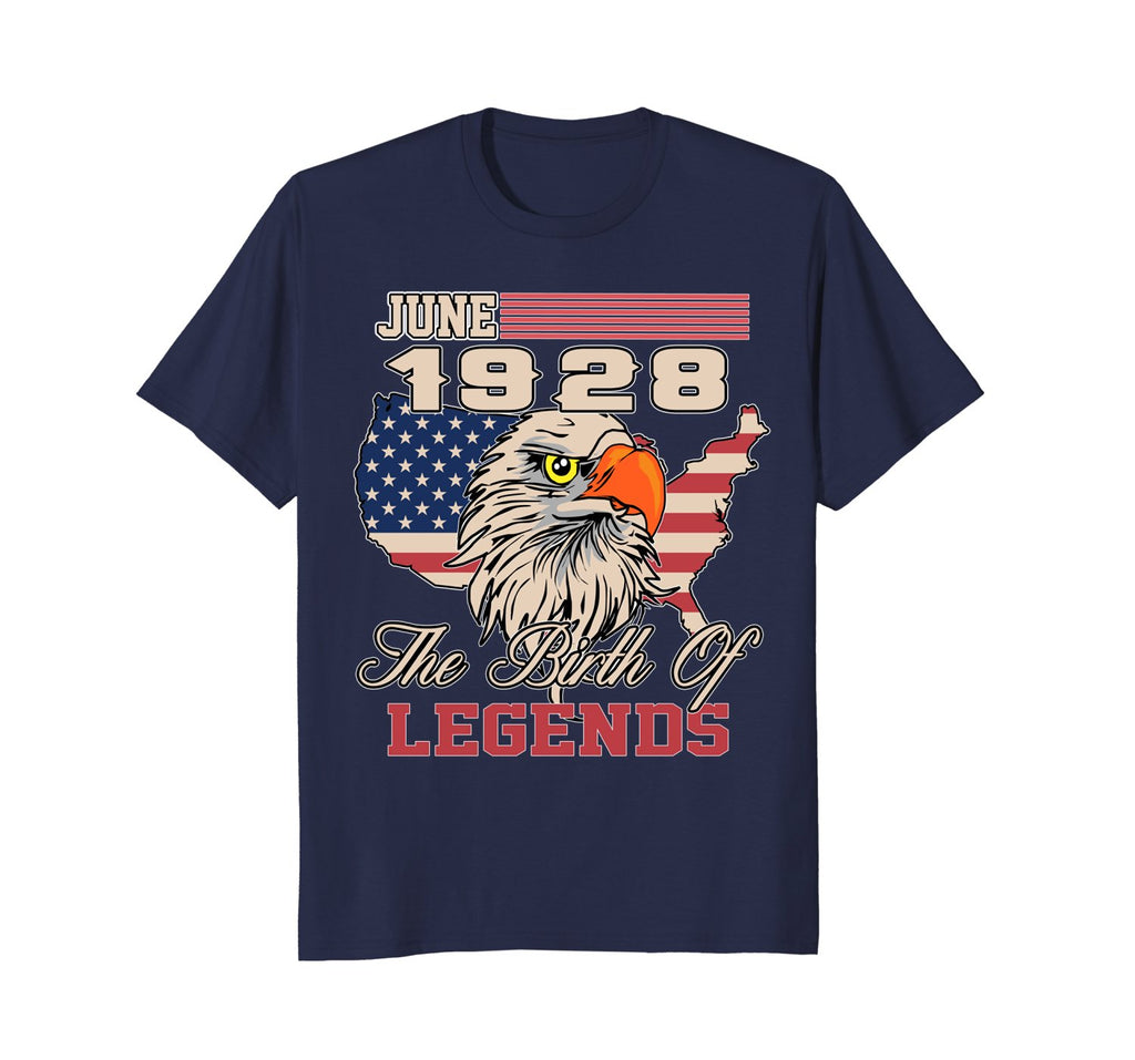 June 1928 Birthday T-shirt Awesome Birth of Legends