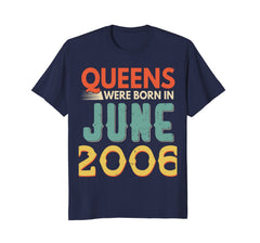 Queens Born In JUNE 2006 12nd Awesome Birthday Gift Shirt