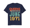 Image of Queens Born In JUNE 1971 47th Awesome Birthday Gift Shirt