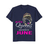 Image of Black Queens Born in June Birthday Shirt African American