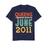 Image of Queens Born In JUNE 2011 7th Awesome Birthday Gift Shirt