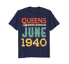 Image of Queens Born In JUNE 1940 78th Awesome Birthday Gift Shirt