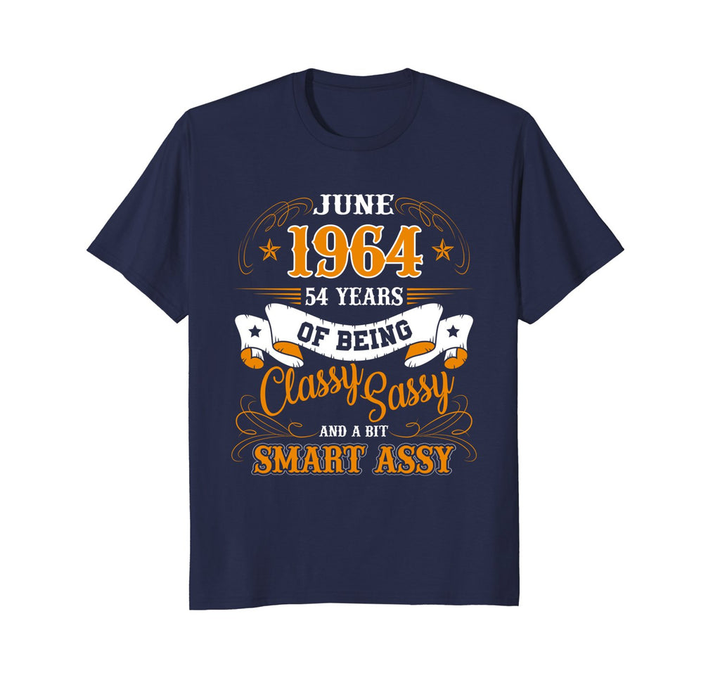 June 1964 - 54 Years of Being Classy Birthday Gift T-Shirt