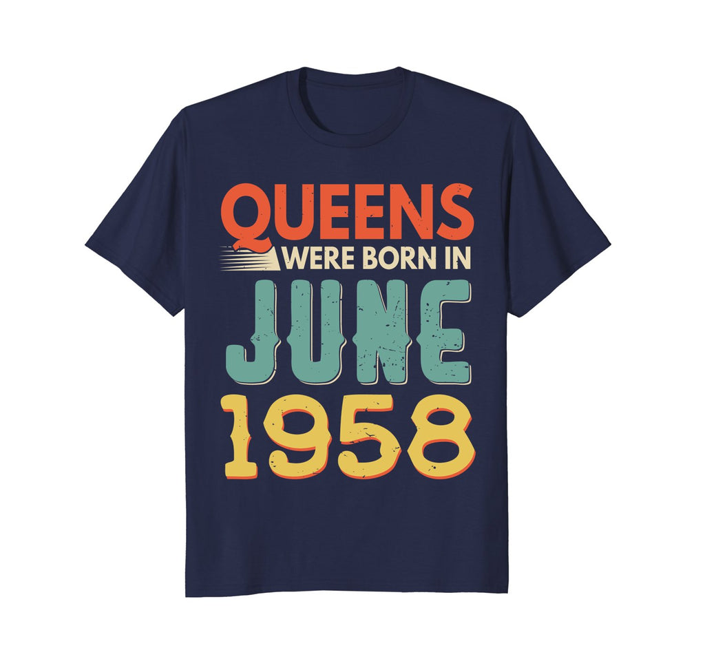 Queens Born In JUNE 1958 60th Awesome Birthday Gift Shirt