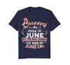 Image of Real Queens are born on 6th of June Birthday Gift T-Shirt