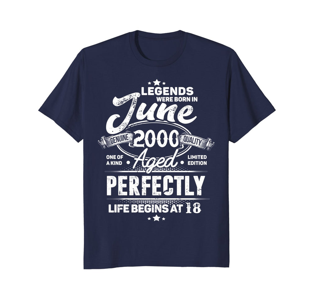 Legends Were Born In June 2000, 18th Birthday Gift Shirt