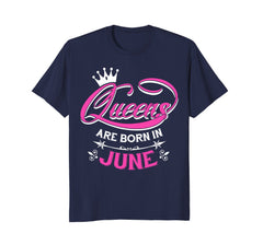 HAPPY BORIN IN JUNE QUEENS BIRTHDAY GIFT IDEAS TSHIRT