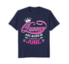 Image of HAPPY BORIN IN JUNE QUEENS BIRTHDAY GIFT IDEAS TSHIRT