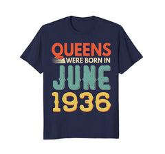 Queens Born In JUNE 1936 82nd Awesome Birthday Gift Shirt