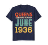 Image of Queens Born In JUNE 1936 82nd Awesome Birthday Gift Shirt