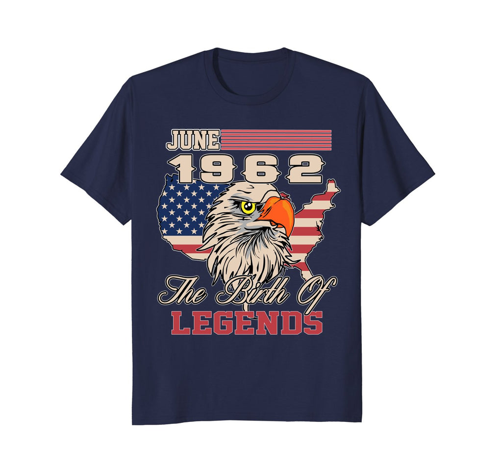 June 1962 Birthday T-shirt Awesome Birth of Legends