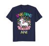 Image of Unicorns Are Born In June T-Shirt - Cute Gift For Birthday
