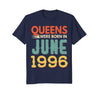 Image of Queens Born In JUNE 1996 22nd Awesome Birthday Gift Shirt