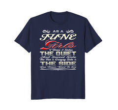 As June Girl I Have Three Sides Shirt Birthday Gift