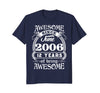 Image of Awesome Since June 2006 T-Shirt 12th Birthday Gift