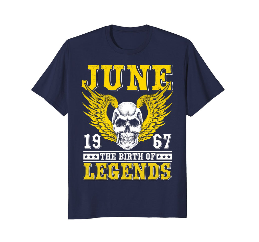 June 1967 The Birth Of Legends Shirt Vintage 51st Birthday