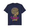 Image of Black Queens Are Born In June Shirt Birthday Gift Tee