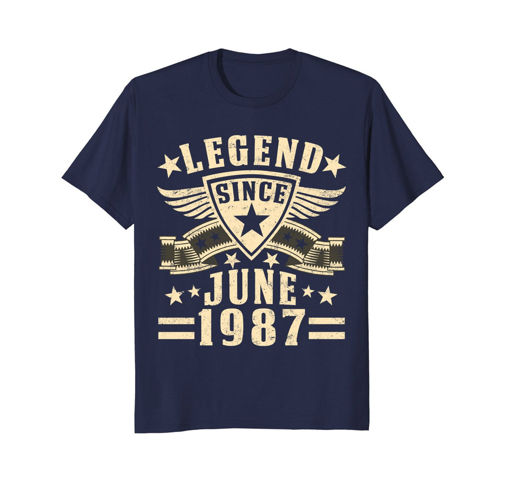 Legend Since June 1987 T-shirt 31st Birthday Gifts