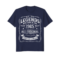 Legends Are Born In June 1985 Vintage T-Shirt 33rd Birthday