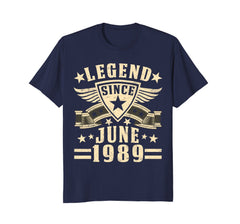 Legend Since June 1989 T-shirt 29th Birthday Gifts