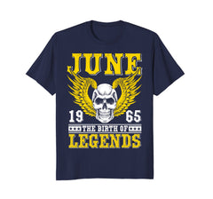 June 1965 The Birth Of Legends Shirt Vintage 53rd Birthday