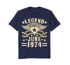 Image of Legend Since June 1974 T-shirt 44th Birthday Gifts