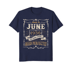 Made In June 1936 The Living Legend 82nd Birthday Shirt
