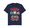 Image of Kings are born in June - USA Flag Birthday Lion Gift T Shirt