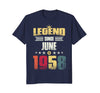 Image of Legend Since June 1958 Vintage 60th Birthday Gift Shirt