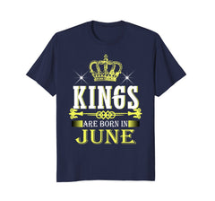 Men's Kings Are Born In June Funny Birthday T-Shirt