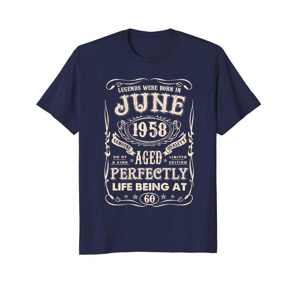 Legends were born in June 1958 60th Birthday Gift T Shirt
