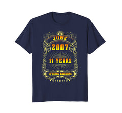 11th Birthday T-Shirt June 2007 11 Years Old Gift Shirt