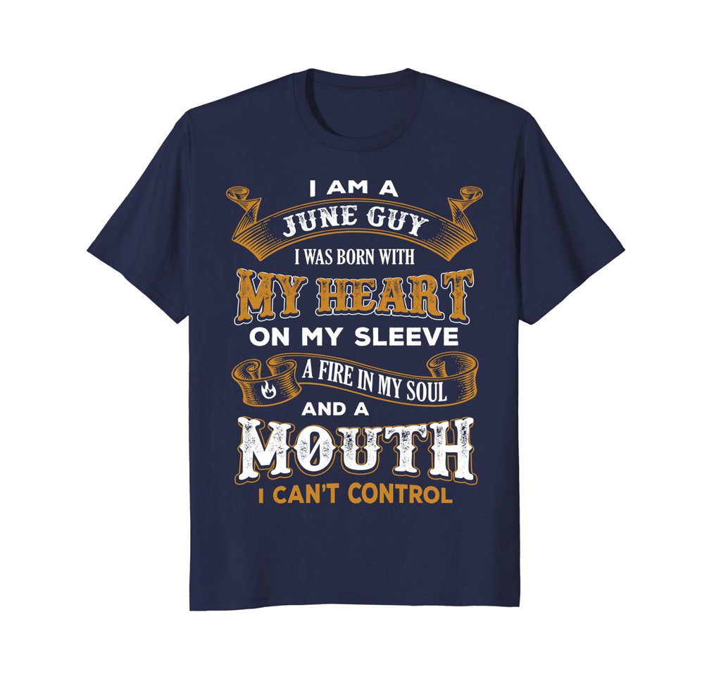 I'm A June Guy I Was Born With My Heart Birthday T-Shirt