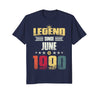 Image of Legend Since June 1990 Vintage 28th Birthday Gift Shirt