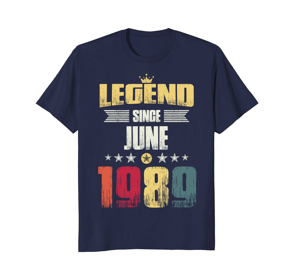 Legend Since June 1989 Vintage 29th Birthday Gift Shirt