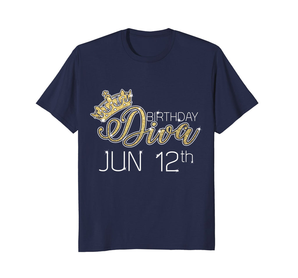 Birthday Diva on June 12th T-shirt Gemini Pride