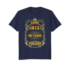 46th Birthday T-Shirt June 1972 46 Years Old Gift Shirt