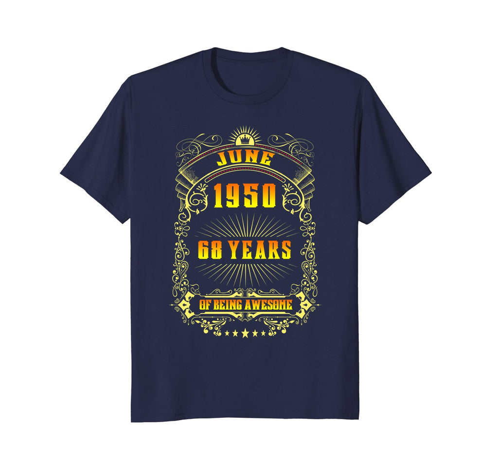 68th Birthday T-Shirt June 1950 68 Years Old Gift Shirt