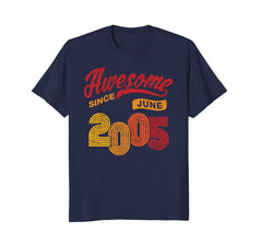 Awesome Since June 2005 Shirt Vintage 13th Birthday Tee