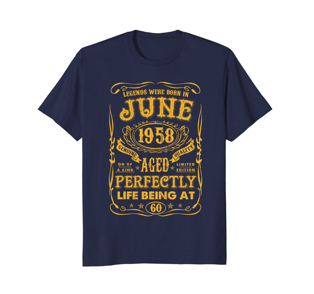 Legends were born in June 1958 60th Birthday Gift T Shirt