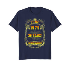 39th Birthday T-Shirt June 1979 39 Years Old Gift Shirt