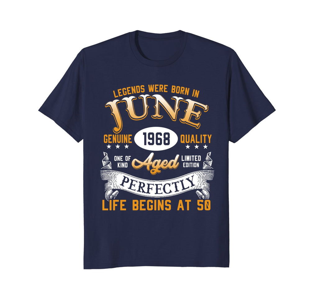 Legends Were Born In June 1968, 50th Birthday Gift Shirt