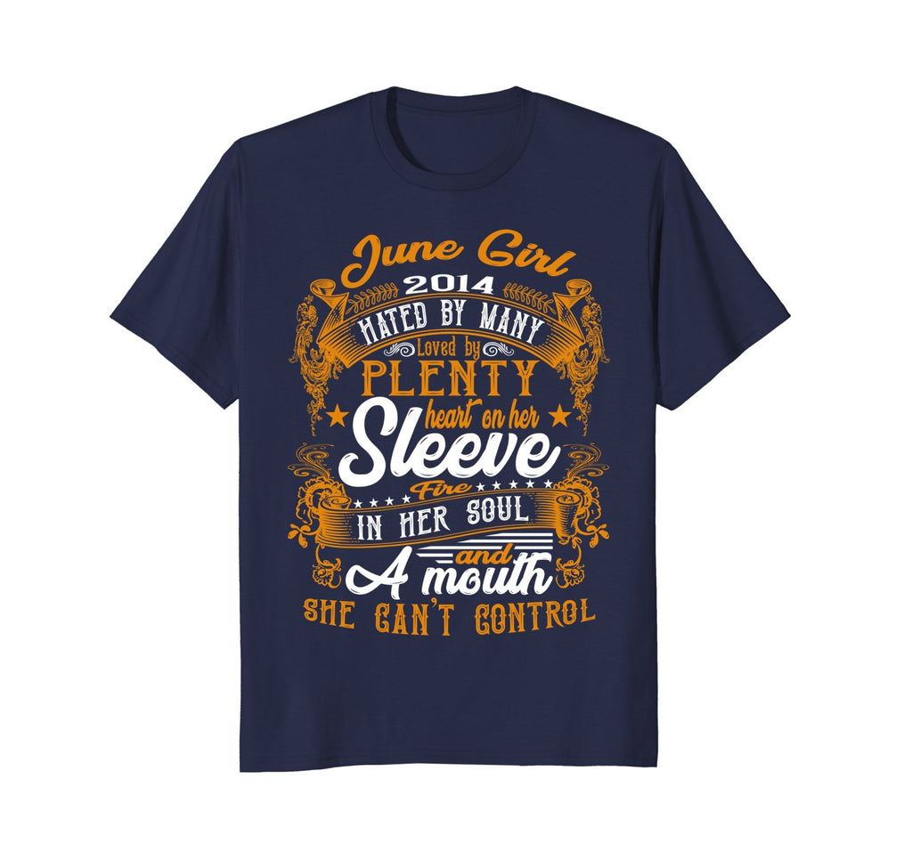 Funny 4th Birthday Gifts Awesome June Girl 2014 T-Shirt