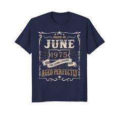 Made In June 1975 The Living Legend 43rd Birthday Shirt