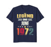 Image of Legend Since June 1972 Vintage 46th Birthday Gift Shirt